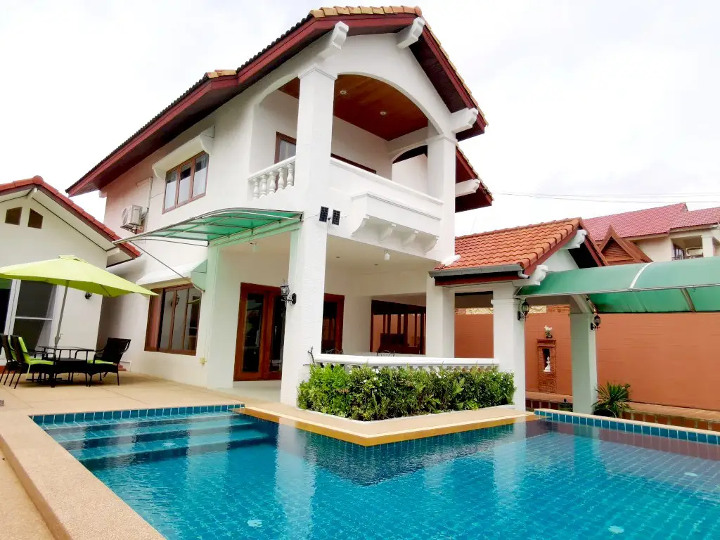 บ้านให้เช่า ขายพร้อมสระส่วนตัว ในโครงการจอมเทียนคาซ่า - บ้าน - Jomtien - 