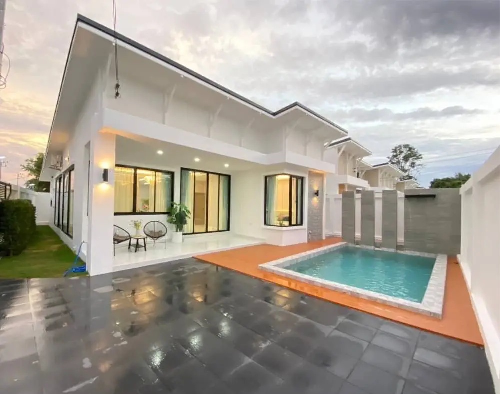 พูลวิลล่าสวยพร้อมขายโซนหนองปรือ - บ้าน - East Pattaya - 