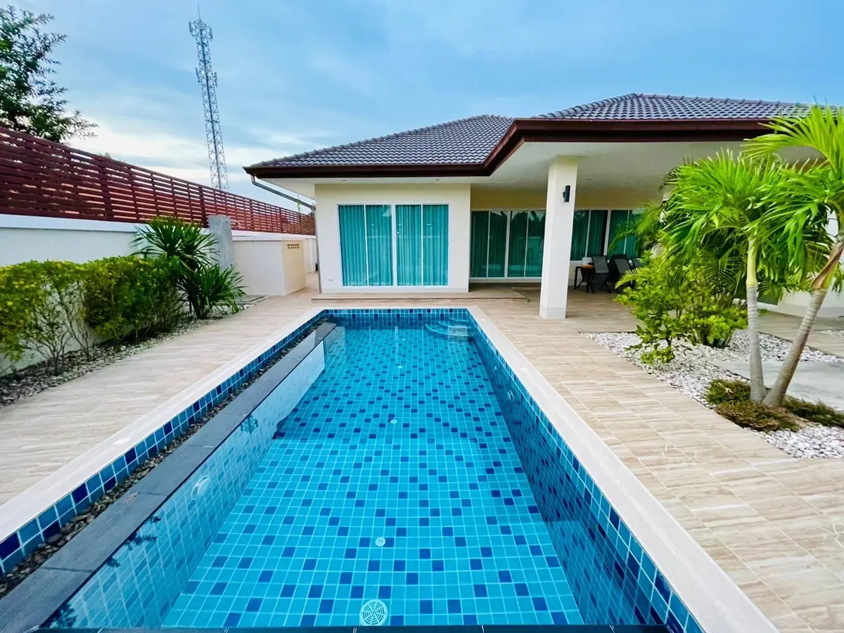 บ้านพูลวิลล่าสวยพร้อมขายในการ์เด้นวิลล์5 - บ้าน - East Pattaya - 